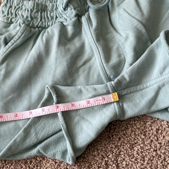 YoungLa Bodybuilding Slim Fit Gym Athletic Terry Sweat Shorts Teal - Picture 11 of 12